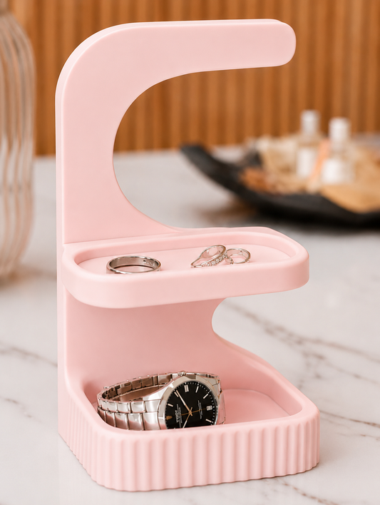 Modern Tiered Jewelry & Watch Organizer Stand