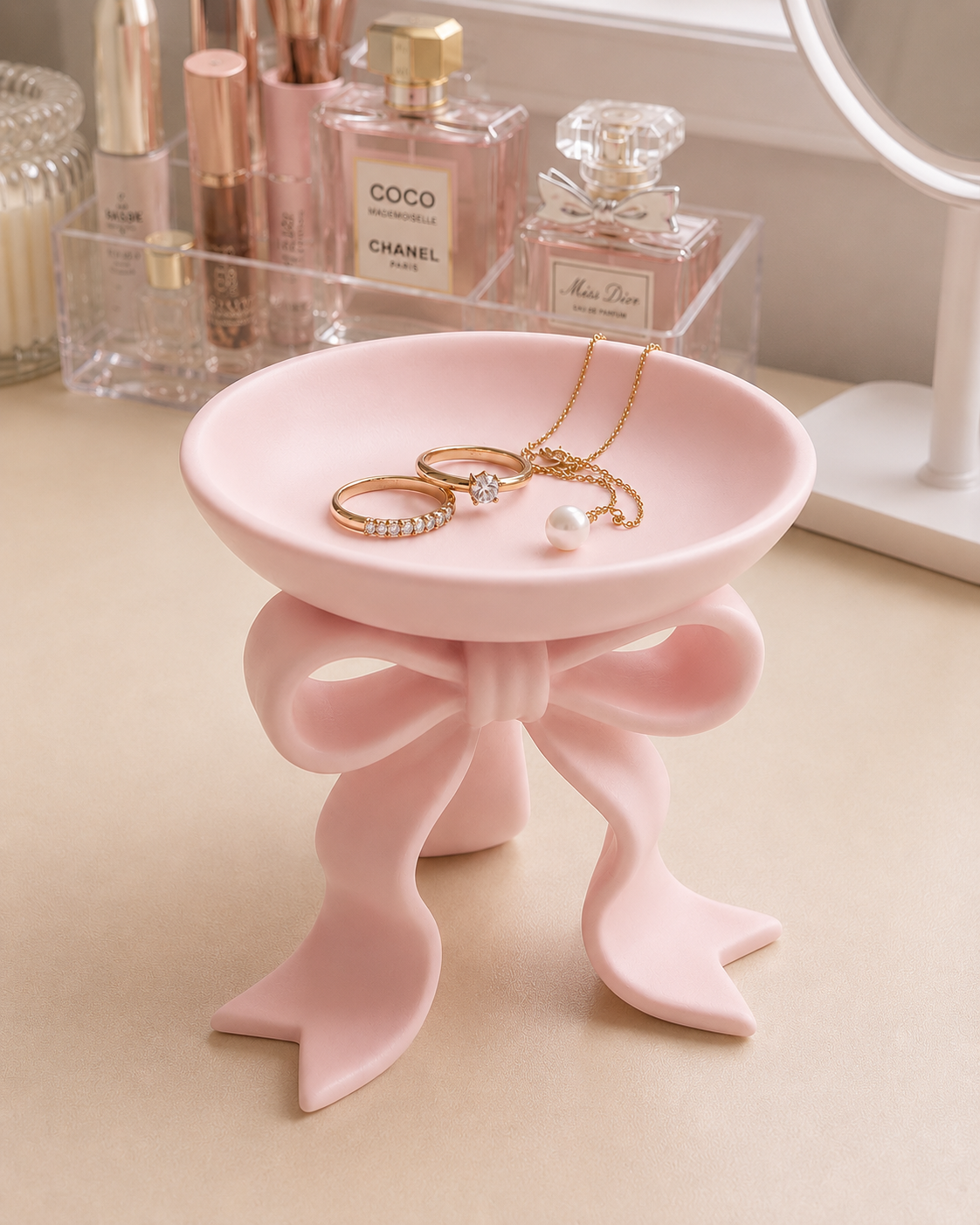 RibbonAura Vanity Tray